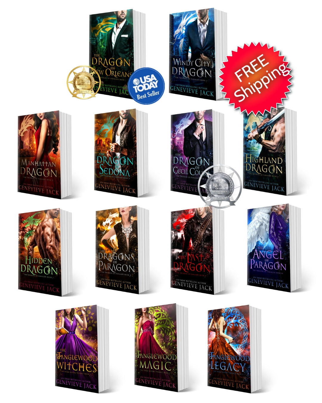 The Ultimate Dragon Book Bundle - 13 Signed Paperbacks